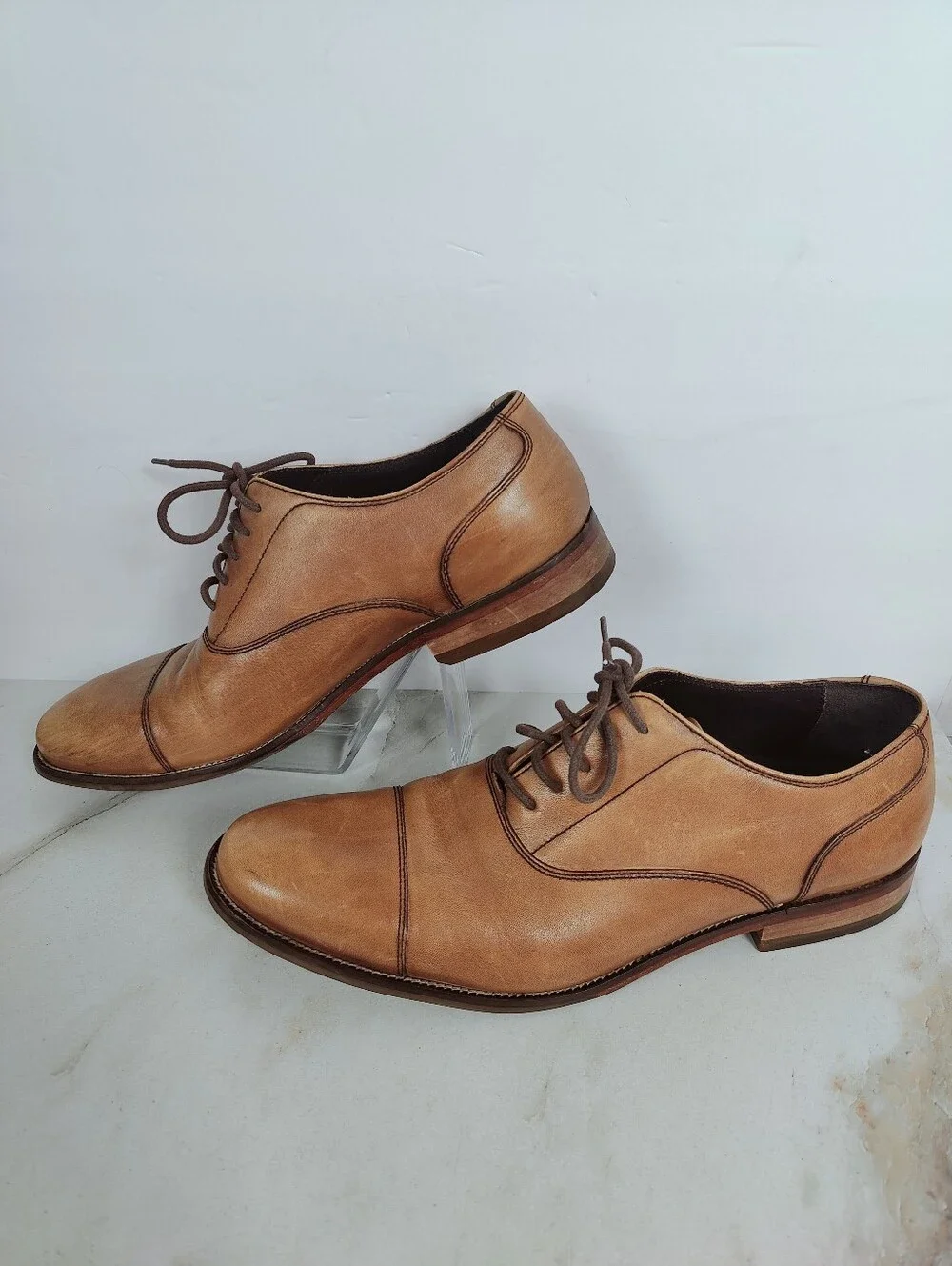 Cole Haan Williams Cap Toe Oxford Dress Shoes, British Tan, Sz 11